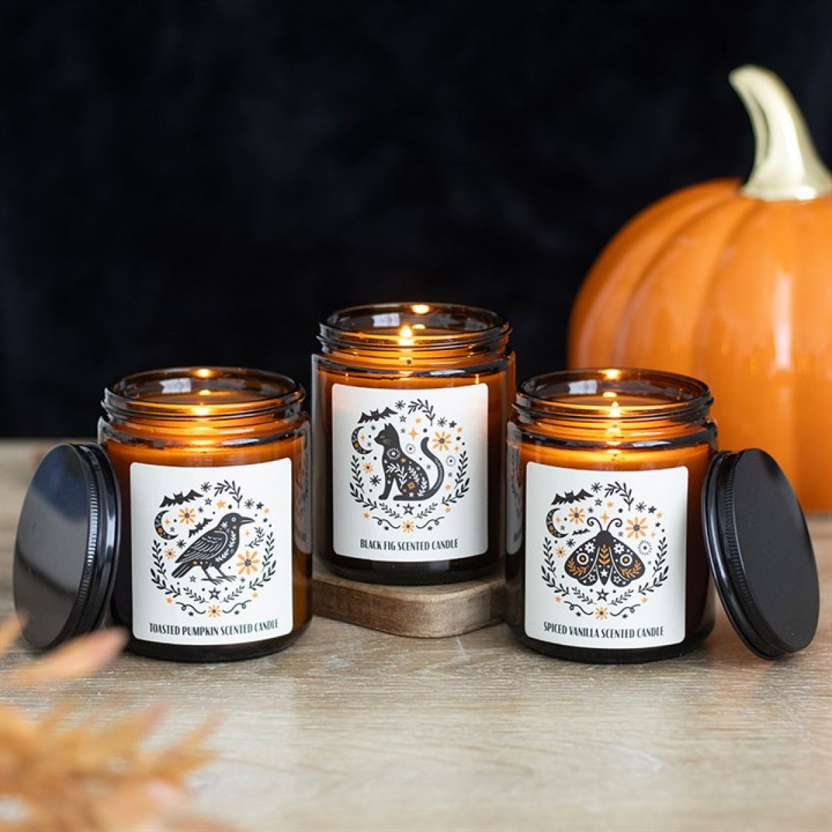 Frightful Folk Raven Toasted Pumpkin Scented Candle 🇬🇧