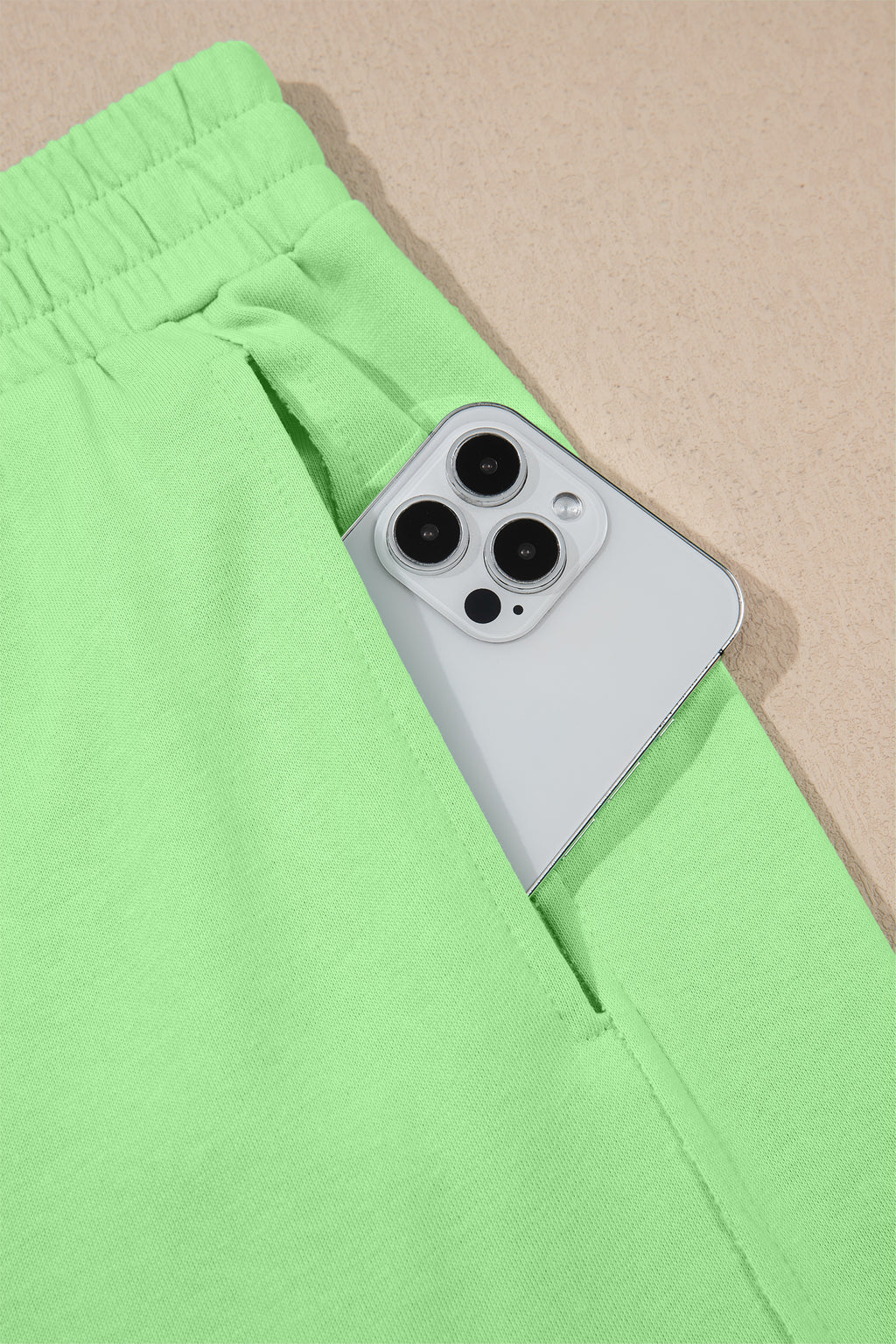 Green Solid Cover Oversize Tee Pocketed Casual Pants 2pcs Outfit 🇺🇸