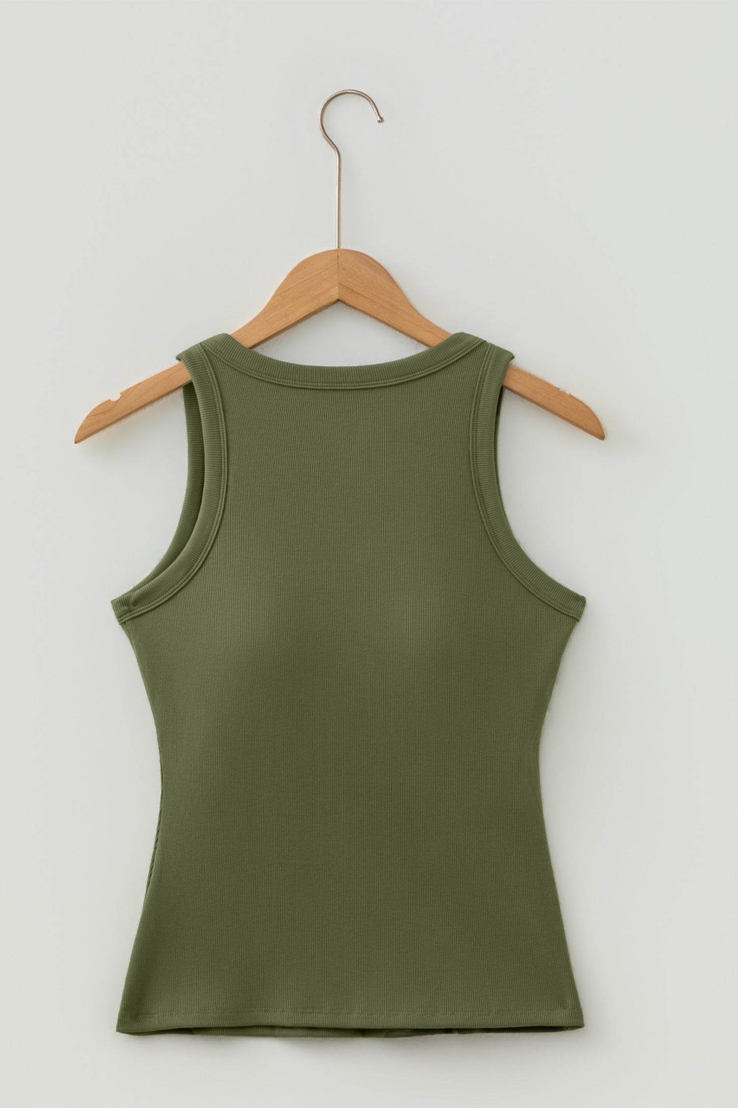 Black Slim Ribbed Padded Tank Top 🇺🇸