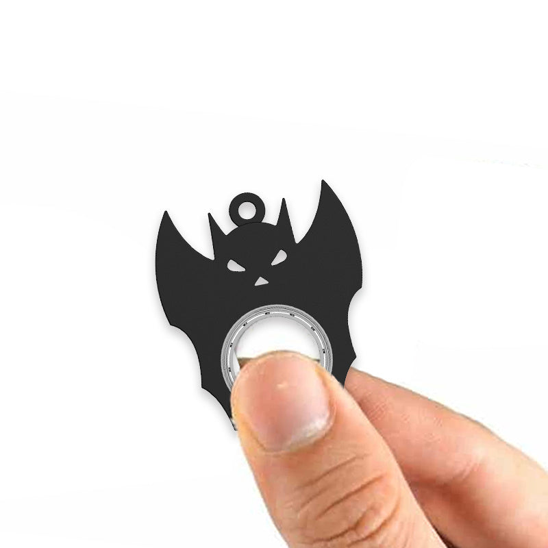 Halloween Creative Fidget Spinner Toy Bat Demon Ghost Keychain Hand Spinner Anti-Anxiety Toy Relieves Stress Bottle Opener Kids Toy 🇨🇳