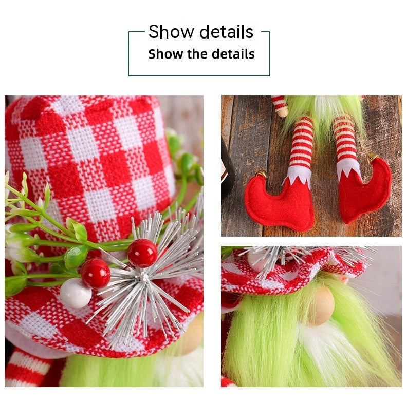 Christmas Long Legs Green Beard Doll Decoration 🇨🇳