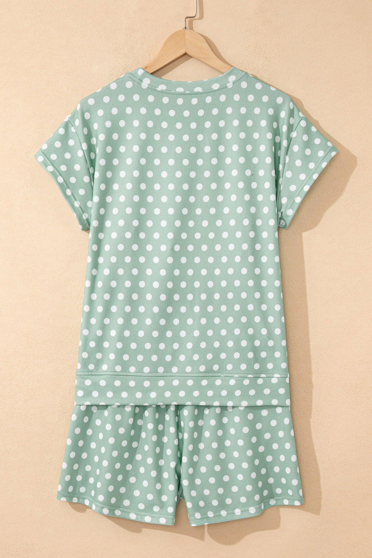 Green Polka Dot Print Short Set 🇺🇸