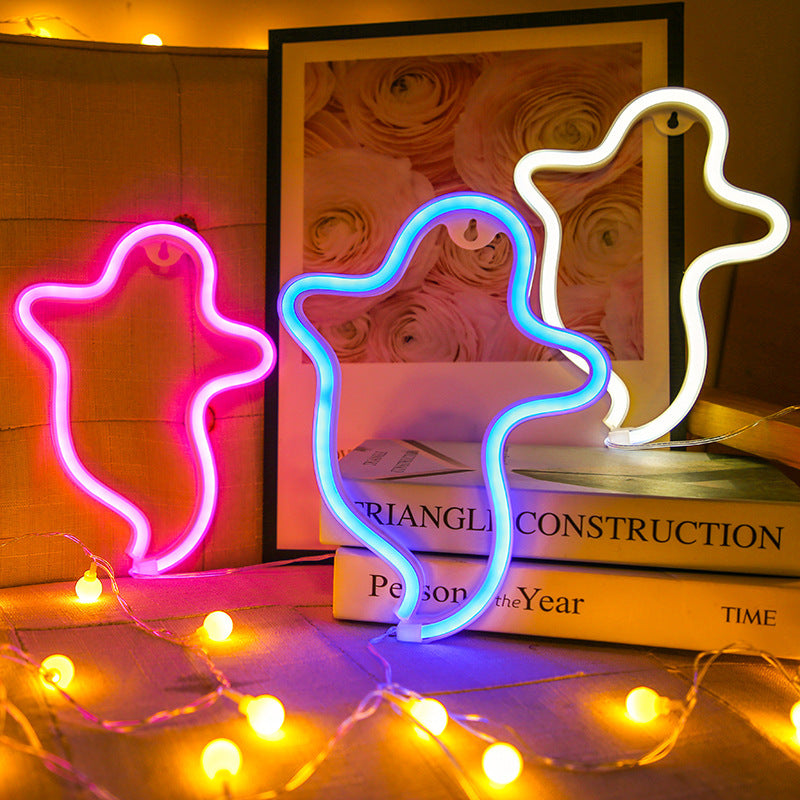Halloween Ghost Neon Home Creative Modeling Lamp 🇨🇳