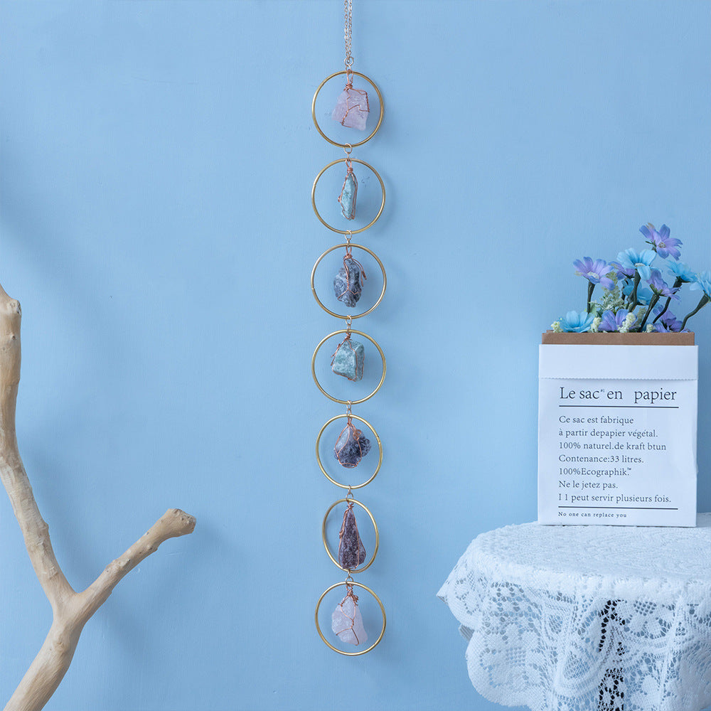 Crystal Raw Stone Wind Chime Pendant 🇨🇳