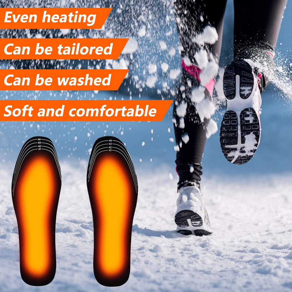 USB Heated Shoes Insoles Can Be Cut Winter Warm Heating Insoles Pad Feet For Boots Sneaker Shoes 🇨🇳