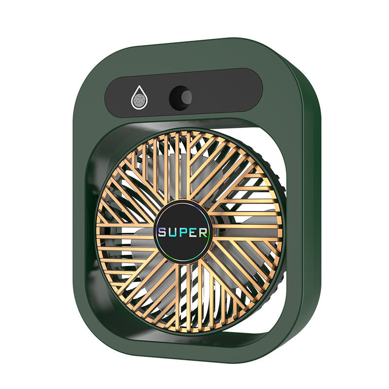 Air Conditioning Fan Desk Misting Fan Air Cooler Cooling USB Rechargeable Humidifier Portable Spray Fan With 3 Wind Speeds Mist Fan For Home 🇨🇳