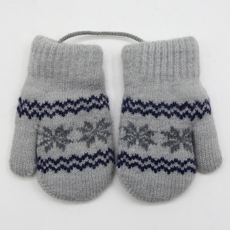 Children's Alpaca Thick Warm Halter Gloves 🇨🇳