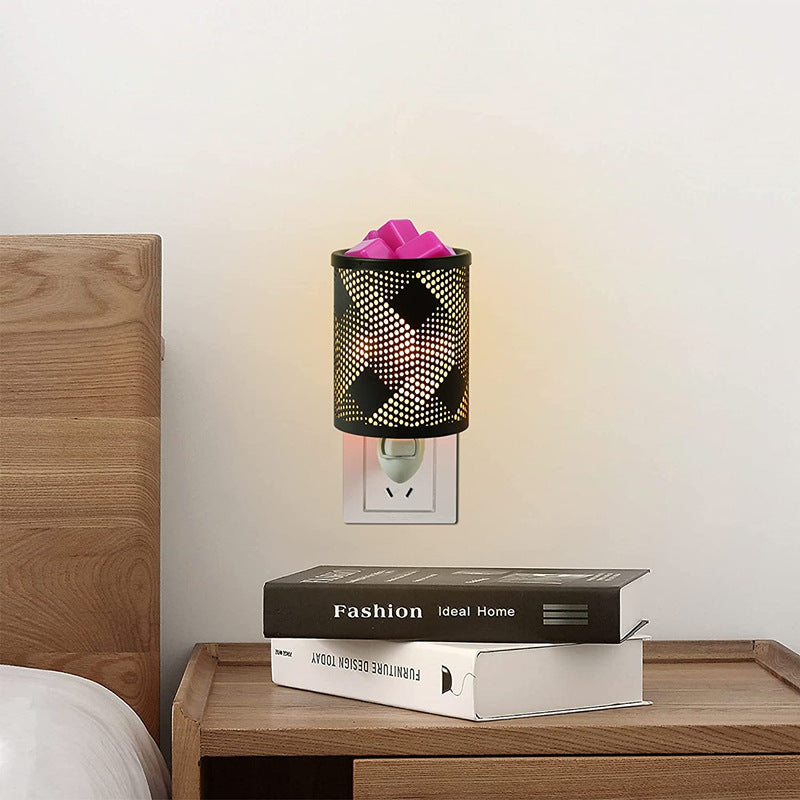 Metal Wall-Plug Wax Melt Warmer Electric Wax Burner Melter Fragrance Warmer Night Lamp 🇨🇳