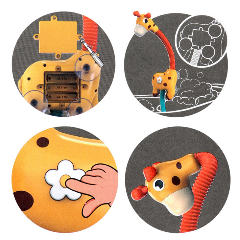 Children Bath Toy Electric Cartoon Giraffe Shower Baby Spray Bathtub Toys Educational Play Game Beach Toys 🇨🇳