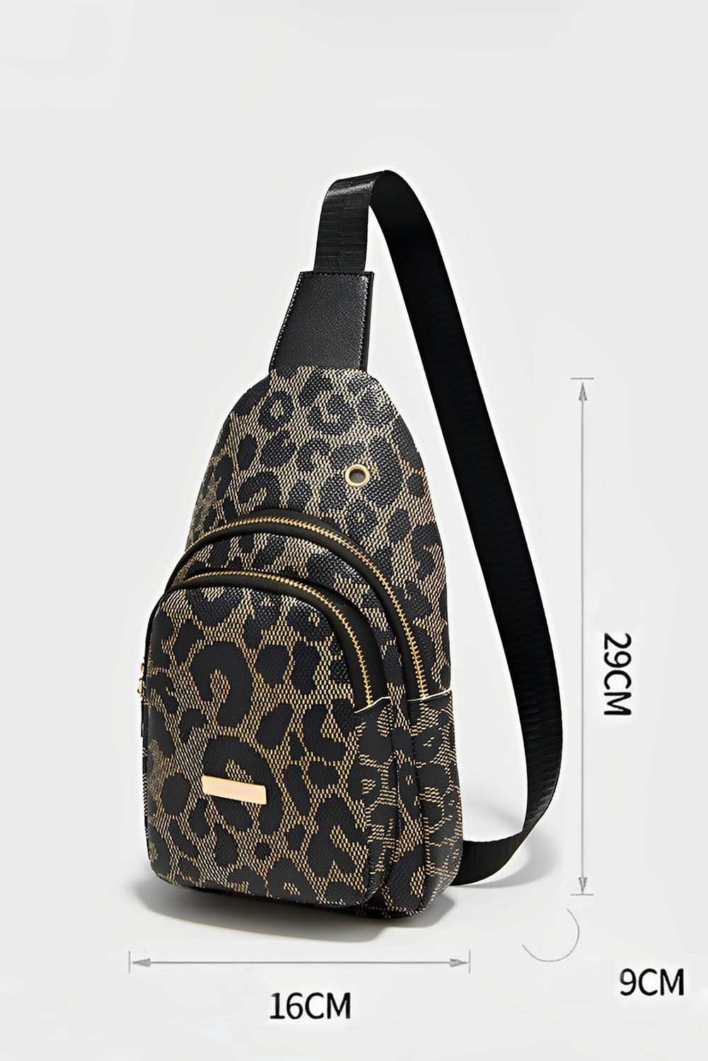 Leopard Print PU Sling Bag 🇺🇸
