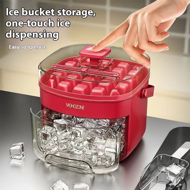 Press-type Convenient Outdoor Portable Ice Tray Large Capacity Ice Bucket 🇨🇳