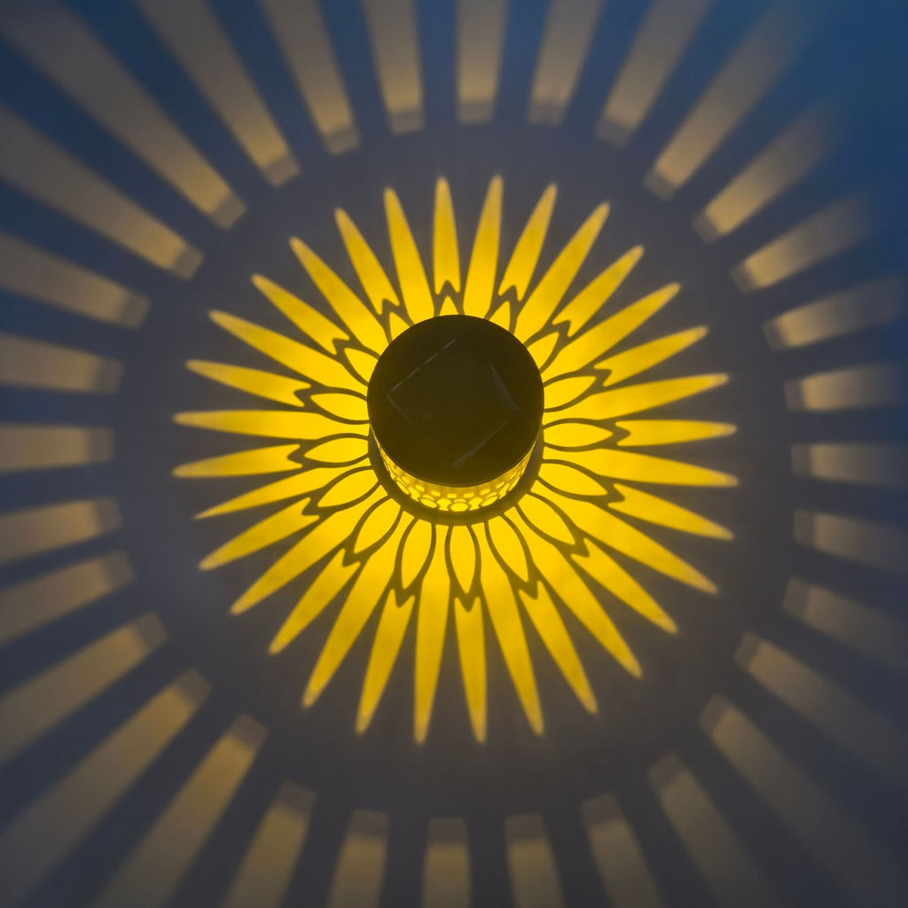 Solar Mandala SUNFLOWER Sunflower Wall Lamp Garden Courtyard. 🇨🇳