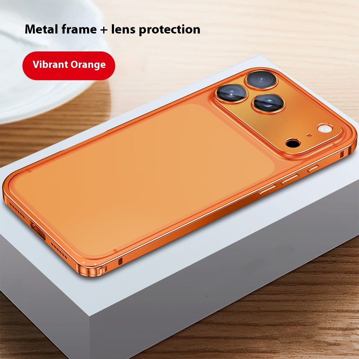 Applicable Metal Frame Phone Case Lens Protection 🇨🇳