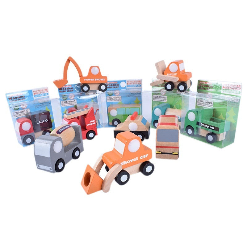 Children's Colored Wooden Car Puzzle Toys 🇨🇳