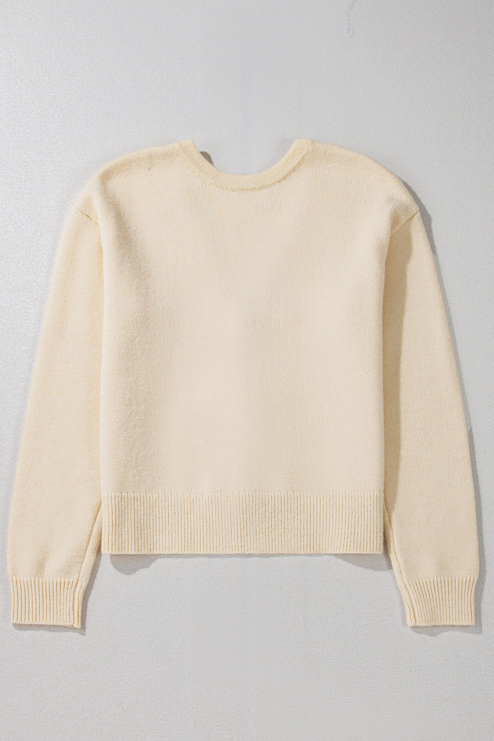 Jet Stream Bowknot Front Loose V Neck Knitted Cardigan 🇨🇳
