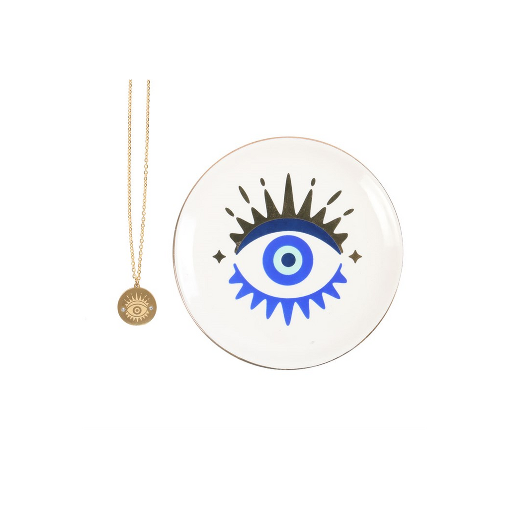 All Seeing Eye Necklace & Dish Gift Set 🇬🇧