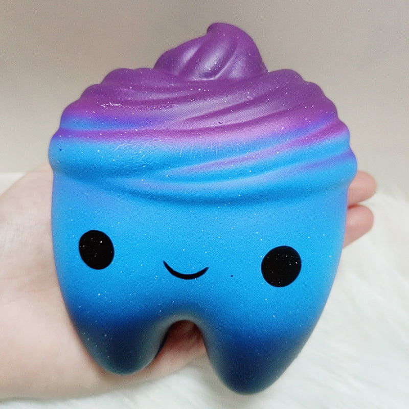Slow Rebound Scented Toy Cute Starry Sky Teeth Kids Stress Relief Toys 🇨🇳