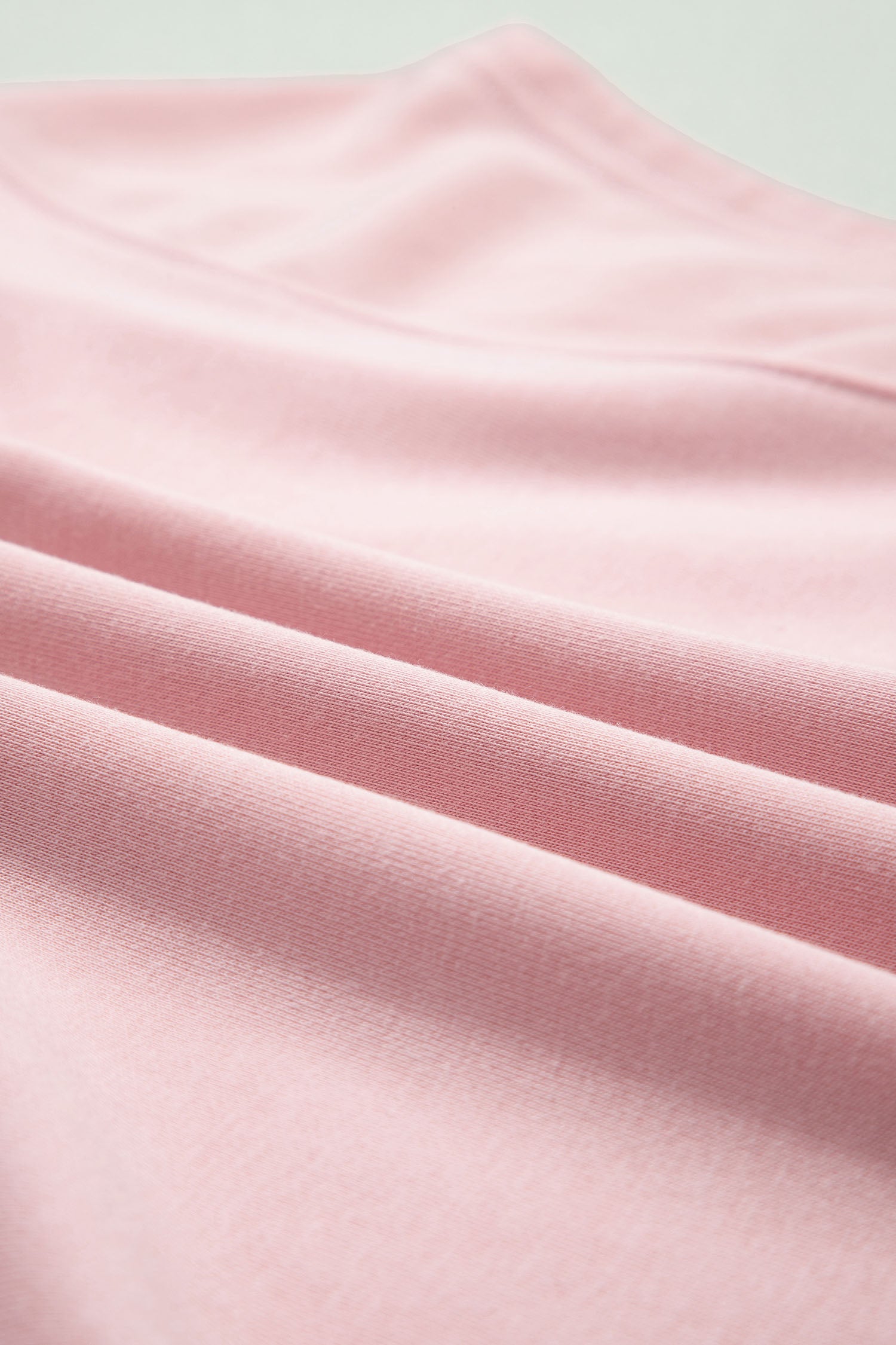 Light Pink Solid Color Loose Tee Drawstring Wide Leg Pants 2pcs Outfit 🇺🇸