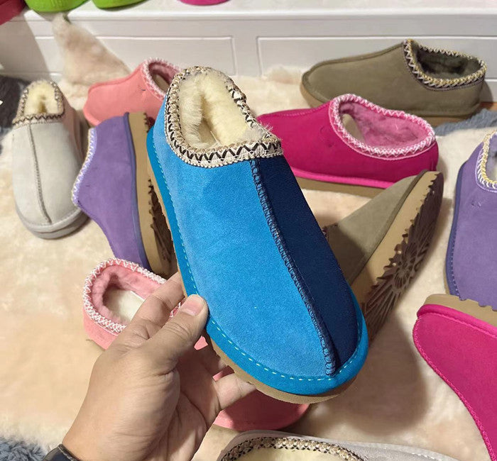 Snow boots low cut short tube flat bottomed casual shoes/slippers 🇨🇳