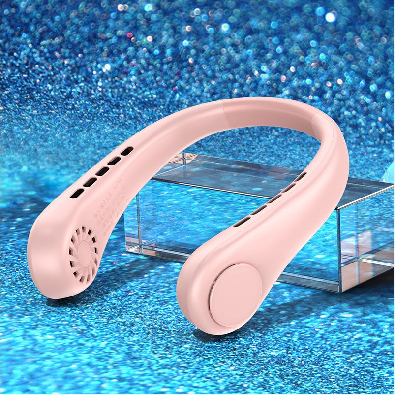 New Mini Neck Fan Portable Bladeless Hanging Neck Rechargeable Air Cooler Mini Summer Sports Fans 🇨🇳