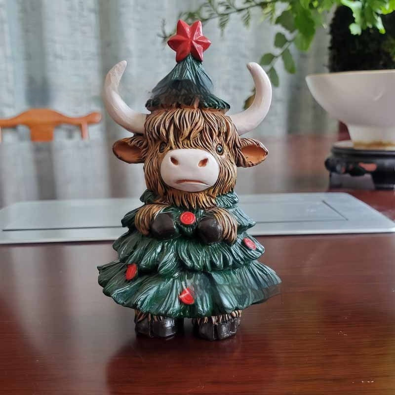 Christmas Cute Highland Cattle Decoration Ornaments 🇨🇳