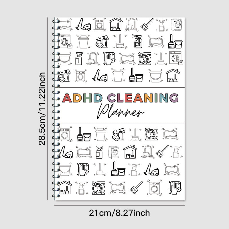 Multi-Action Cleaning Planner Coil Notebook 🇨🇳