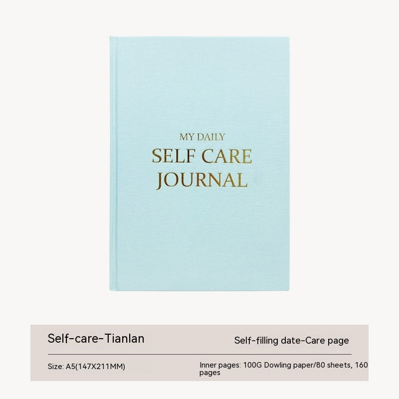 Thanksgiving Diary Happy Self-care Diary Boy English Version A5 Notebook Cloth Book  🇨🇳