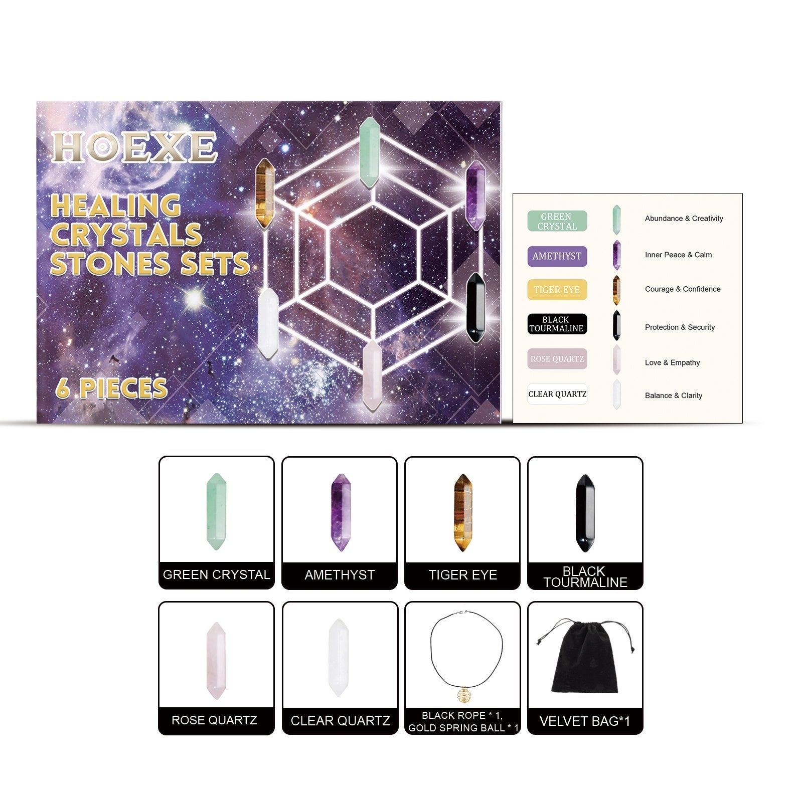 Healing Crystals Stones Sets 🇨🇳