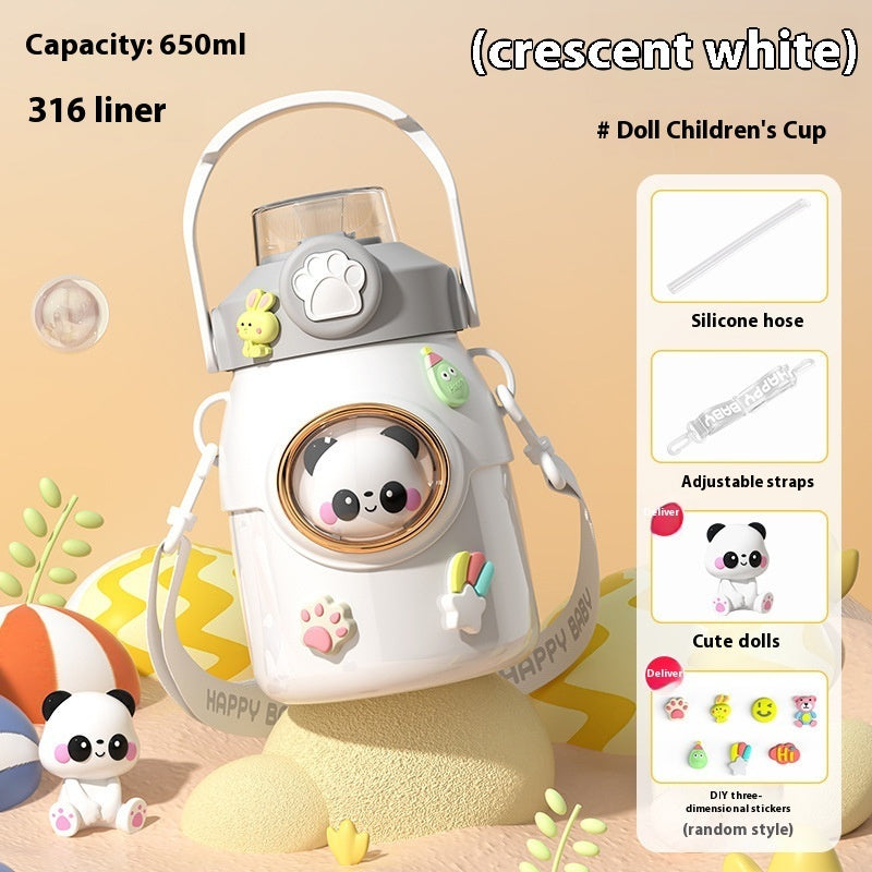 Cartoon Doll 316 Stainless Steel Insulated Straw Cup 🇨🇳