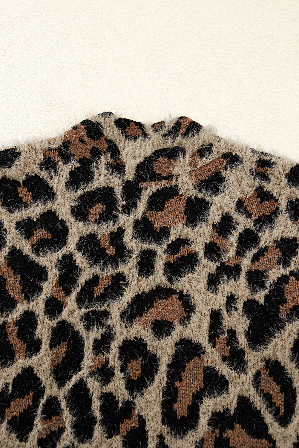 Brown Leopard Open Casual Cardigan 🇺🇸