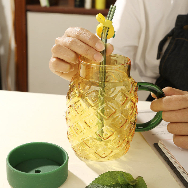 Creative Glass Female Cute Straw Cup 🇨🇳