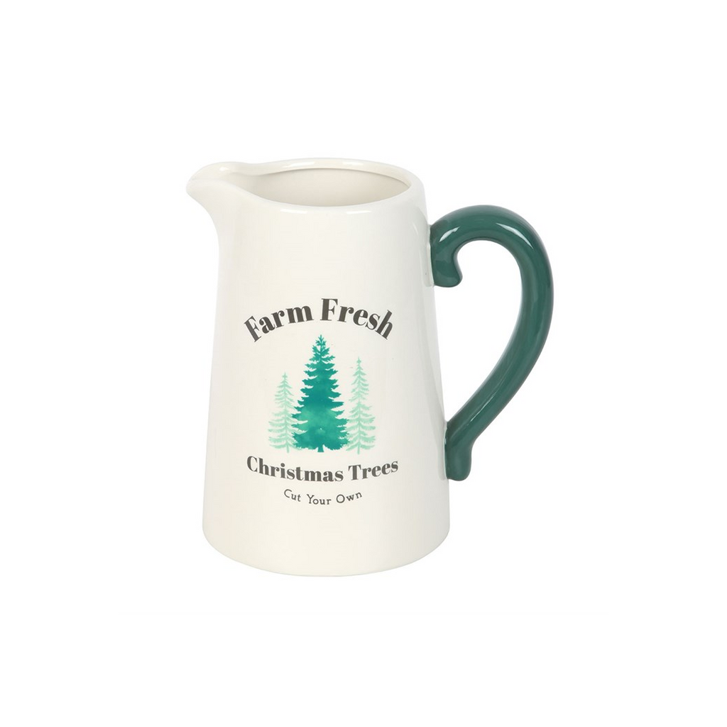 Farm Fresh Christmas Trees Ceramic Flower Jug 🇬🇧