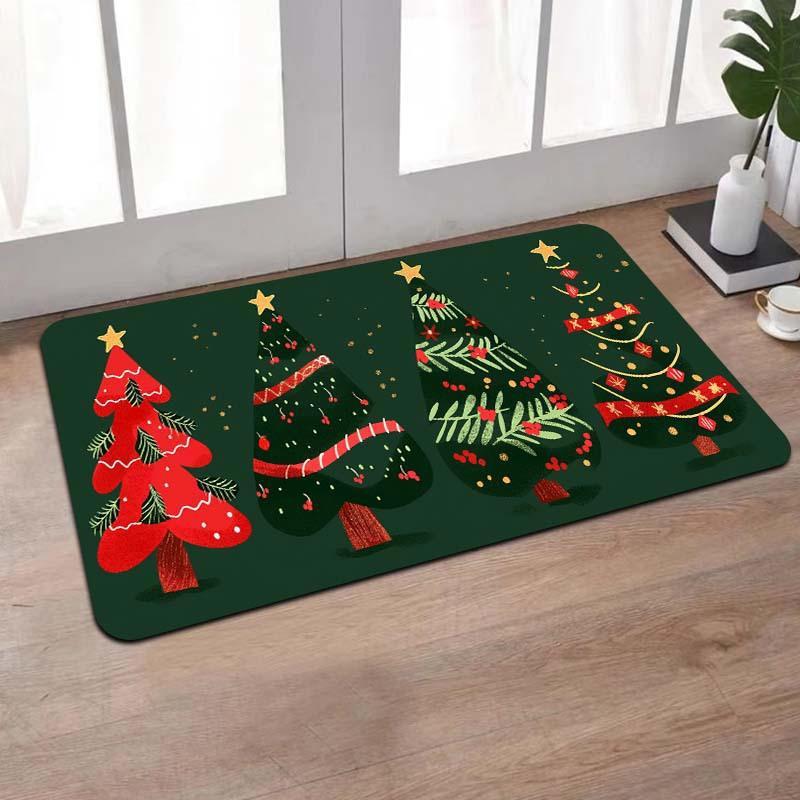 Cartoon Christmas Decorative Foot Mat Home 🇨🇳