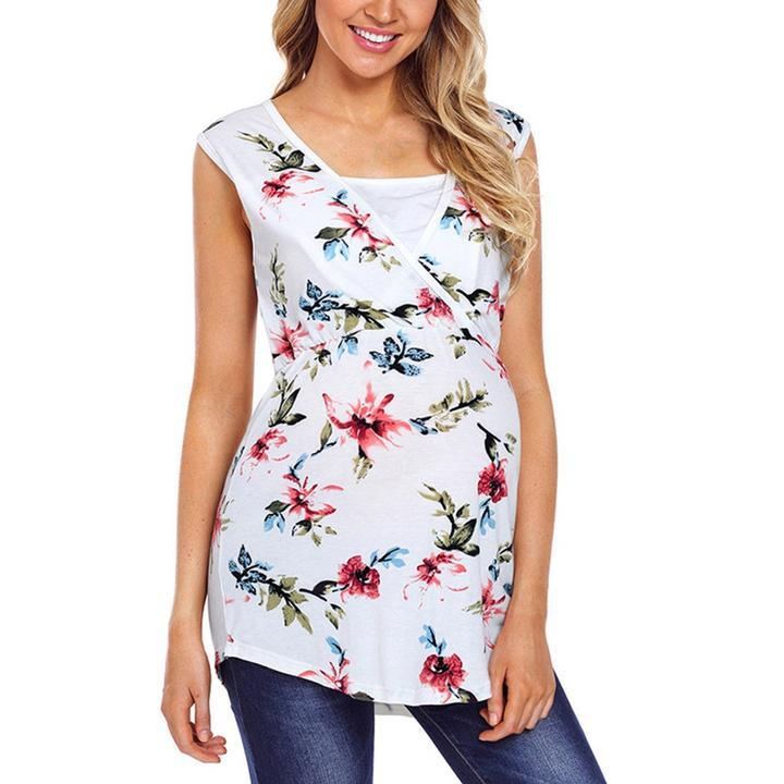 Floral Printed Vest Maternity 🇨🇳