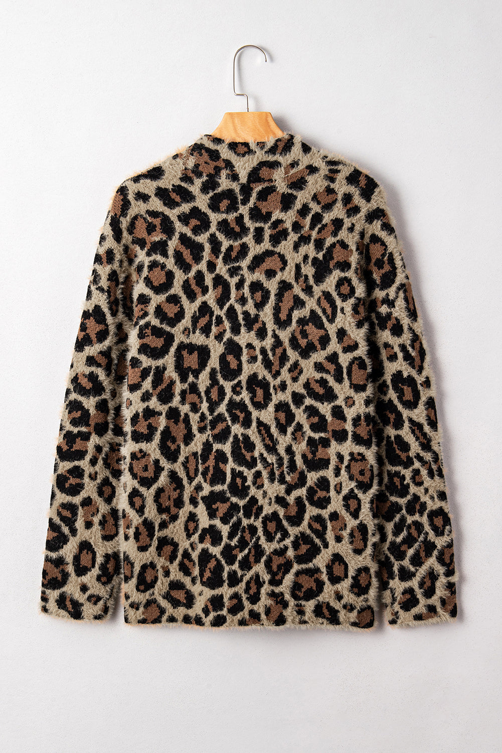 Brown Leopard Open Casual Cardigan 🇺🇸