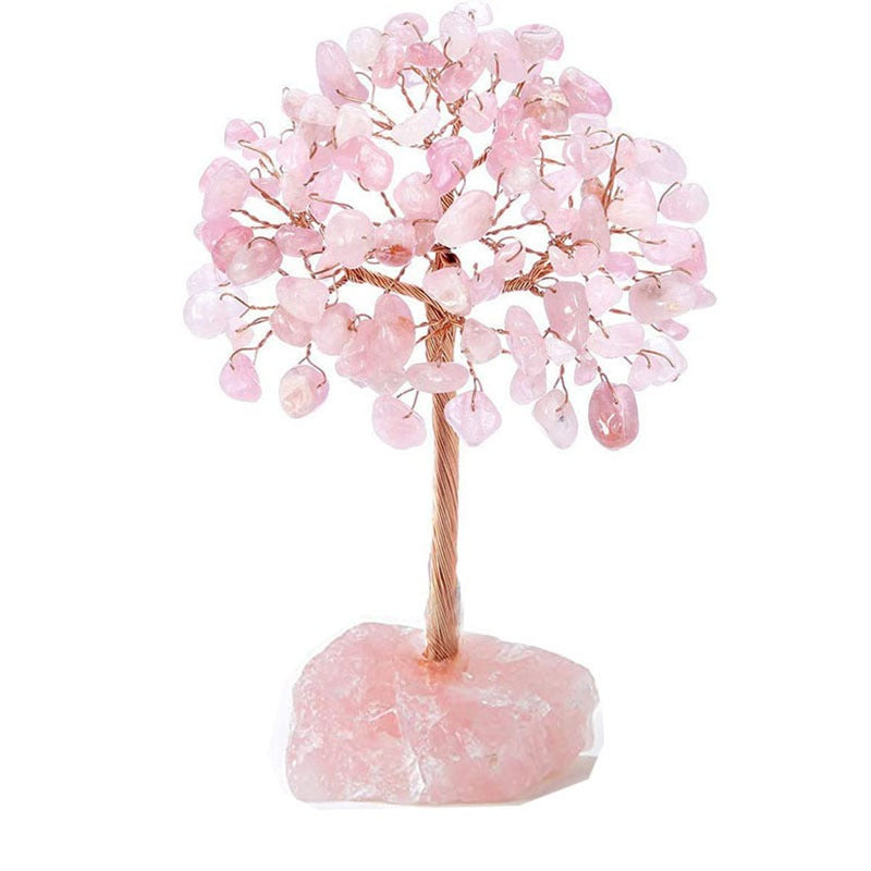 Popular natural crystal tree crystal wool mineral fluorite base, fortune tree chakra amethyst powder crystal ornament 🇨🇳