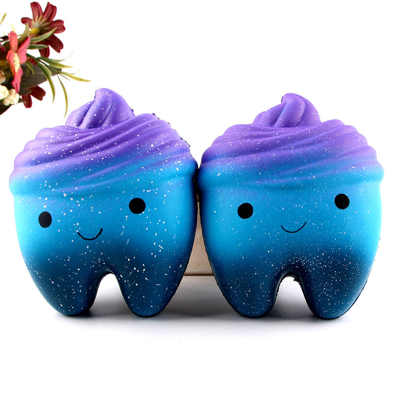 Slow Rebound Scented Toy Cute Starry Sky Teeth Kids Stress Relief Toys 🇨🇳