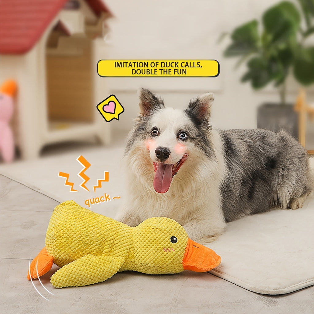 Best Pet Supplies Dog Toys For Small Medium And Large Breeds Cute No-Stuffed And Stuffed Duck With Soft Squeaky Fun For Indoor Puppies And Premium Puppies Plush No Mess Chewing And Playing 🇨🇳