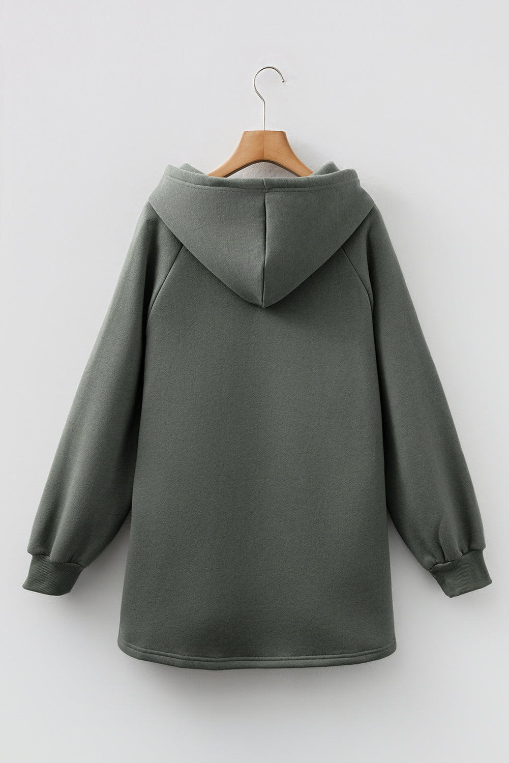 Four Leaf Clover Fleece Lined Adjustable Drawstring Oversize Tunic Hoodie 🇺🇸
