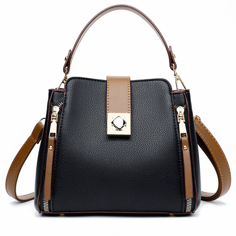 Fashion Casual All-match Shoulder Women's Bag Crossbody Portable Large-capacity Bucket Bag 🇨🇳