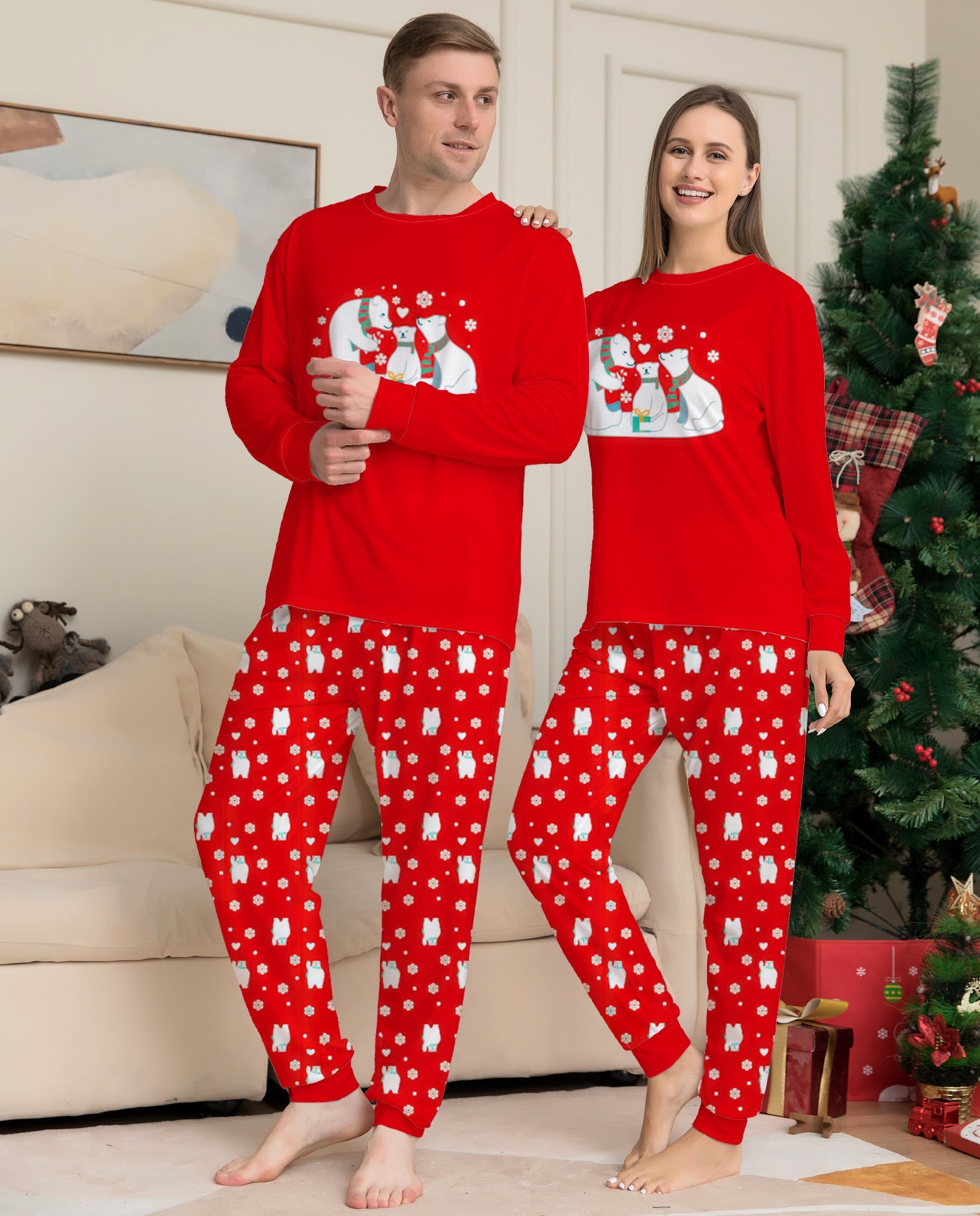Family Pyjamas Matching Sets Sleepwear Parent-Child Outfit For Christmas Holiday Xmas Party 🇬🇧