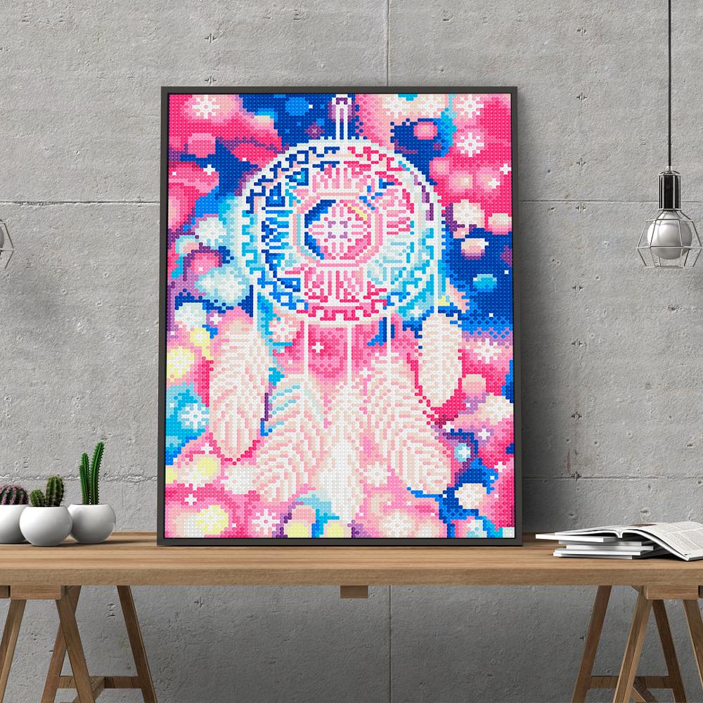 Diamond Painted Ringtones Full Circle Rhinestone Mosaic Cross Stitch Gifts 🇨🇳