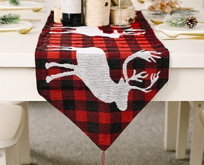 Christmas decorations knitting cloth table runner 🇨🇳