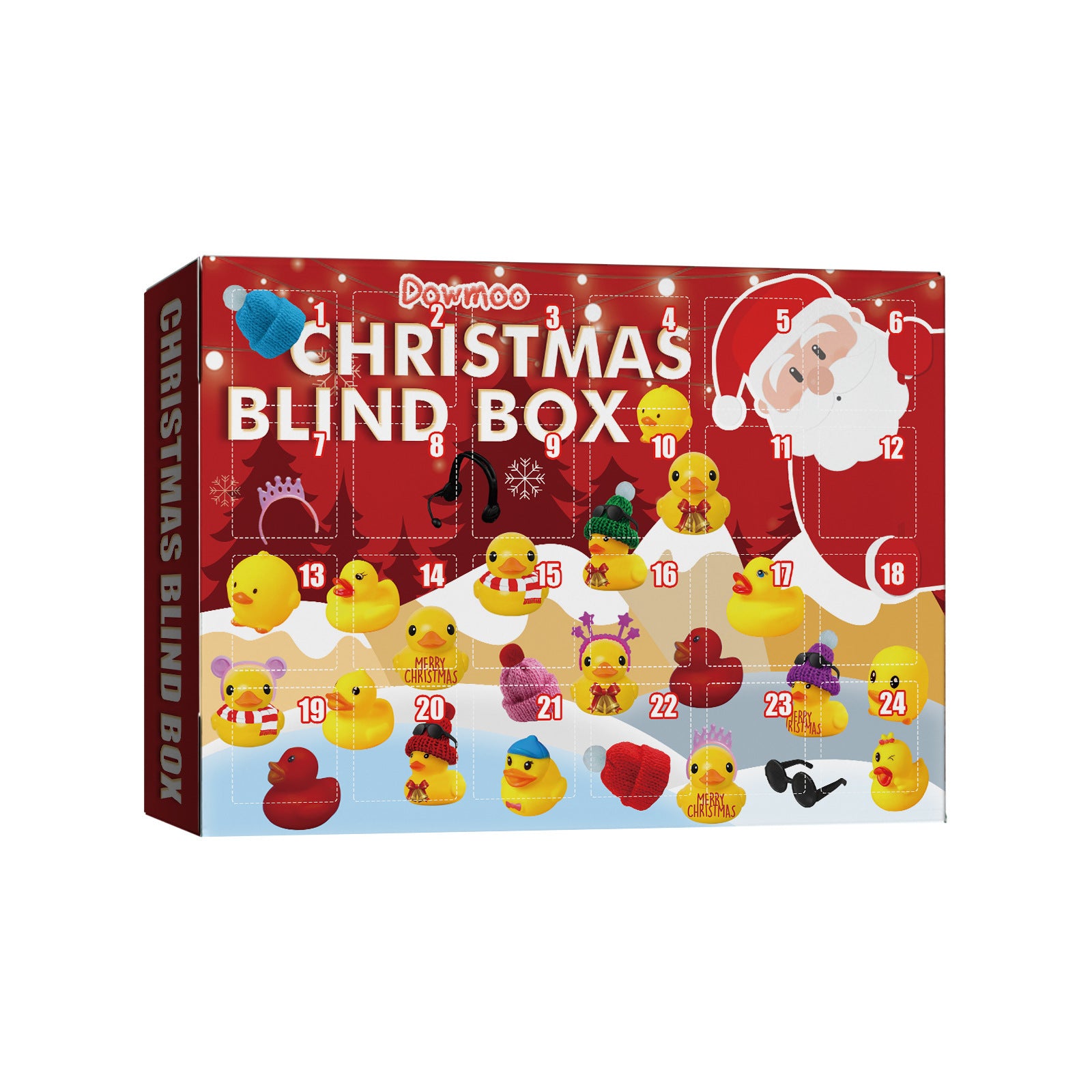 24 Days Countdown Christmas Advent Calendar Set Funny Ducks Bath Toy For Kids Animals Advent Calendar Christmas Xmas Gifts 🇨🇳
