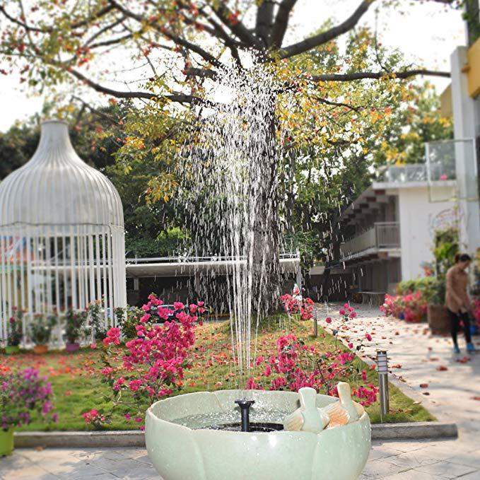 Solar Fountain  Outdoor Garden Classic Round 🇨🇳