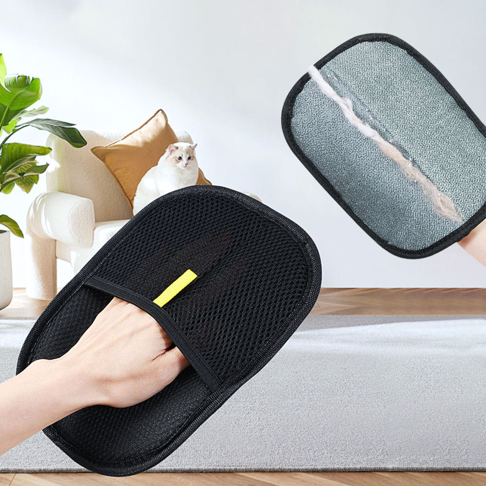 Pet Hair Remover Mitt Gloves For Dog Cat Rabbit With Long Short Curly Hair 🇨🇳