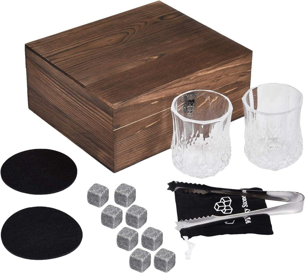 Whisky Stone Whisky Stones Glass Wooden Gift Box 🇨🇳