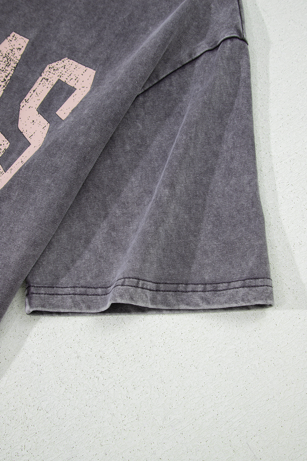 Medium Grey TEXAS Steer Head Graphic Mineral Wash Oversized T Shirt 🇺🇲
