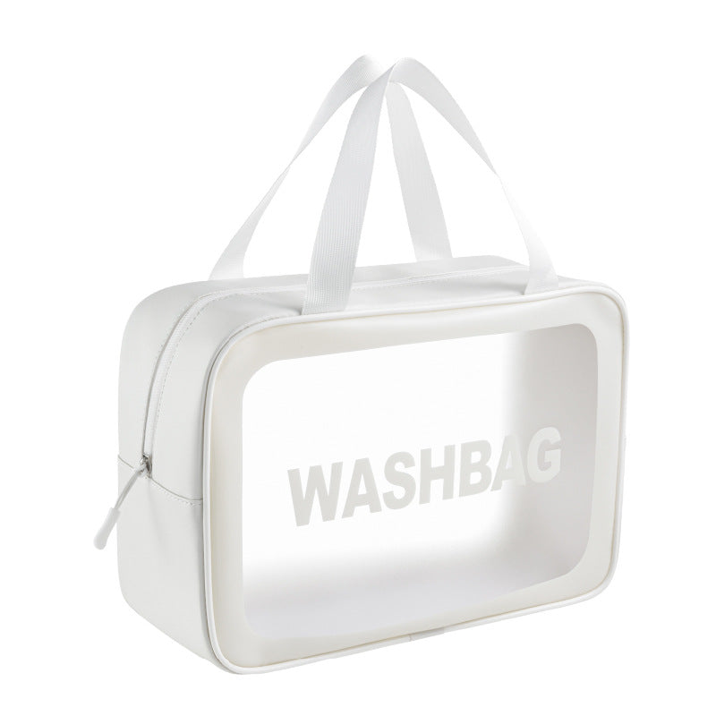 PU Transparent Wash Bag Waterproof Bath Bag TPU Translucent Storage Bag Cosmetic Bag 🇨🇳