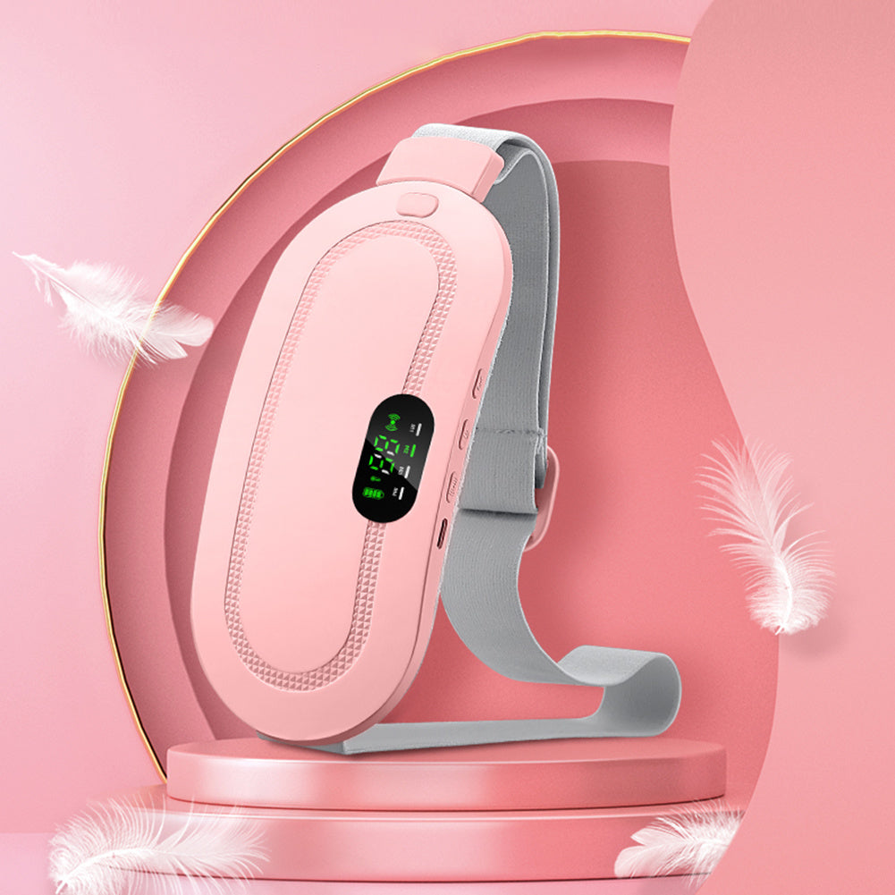 Menstrual Heating Pad Smart Warm Belt Relief Waist Pain Cramps Vibrating Abdominal Massager Electric Waist Belt Device 🇨🇳